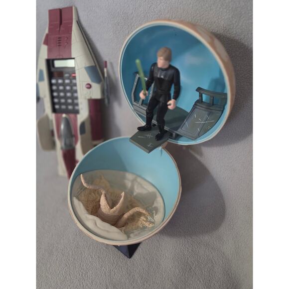 Set 2 Vtg 1997 Tiger Electronics Star Wars A-Wing Calculator Tatooine Luke - Picture 2 of 12